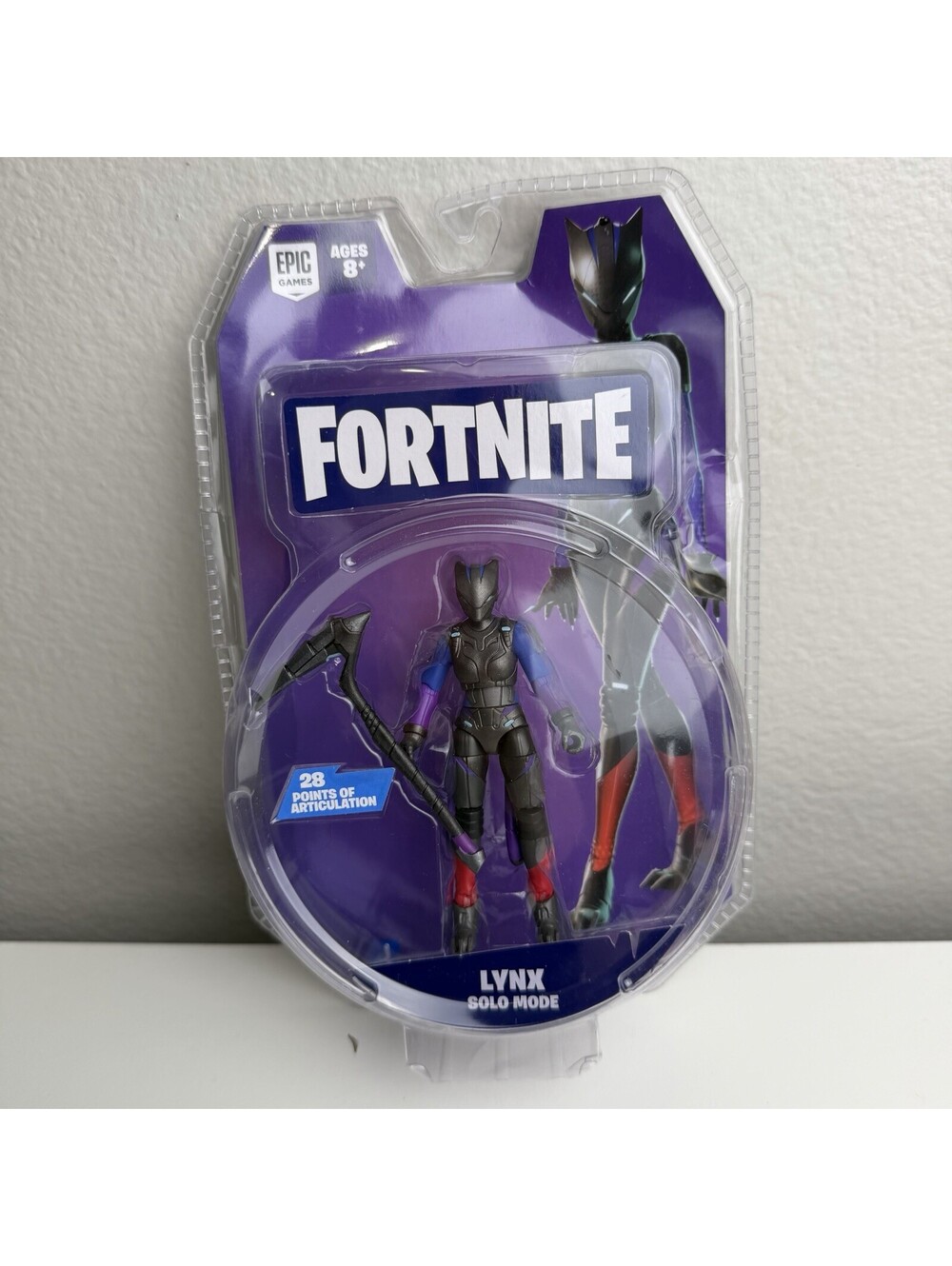 Fortnite Lynx Solo Mode 4” Action Figure Jazwares 28 Point Articulation 2021